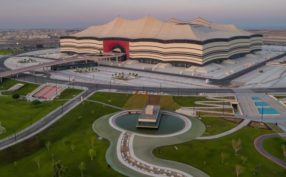 The Al Bayt Stadium will host Qatar's World Cup opener against Ecuador on November 20 - AFP