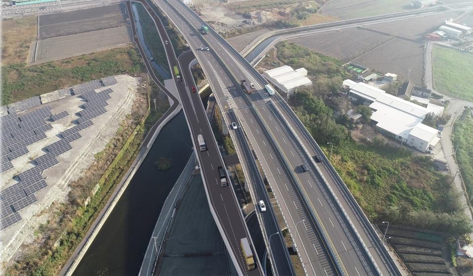 彰化捷運系統「一軸一環雙樞紐」是王惠美主要政策，圖為鹿安橋完工模擬圖。 （彰化縣府提供）