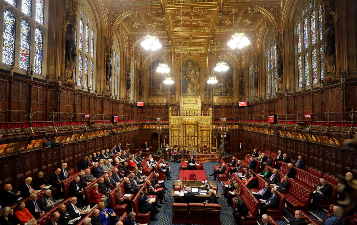 A general view at the House of Lords as the European Withdrawal Agreement Bill is debated in London, Britain January 21, 2020. Kirsty Wigglesworth/Pool via REUTERS