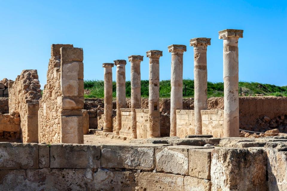 Roman columns in Paphos, Cyprus (Getty Images/iStockphoto)