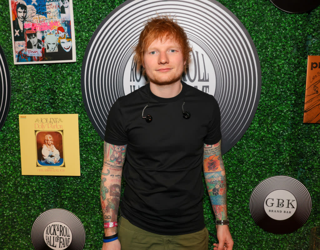 Ed Sheeran has revealed his wife was diagnosed with a tumour during pregnancy. (Getty Images)