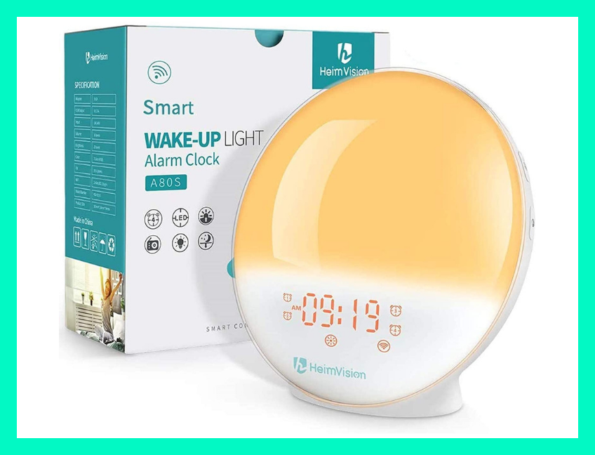 Rise and shine! This HeimVision Sunrise Alarm Clock is on sale for only $38. (Photo: Amazon)