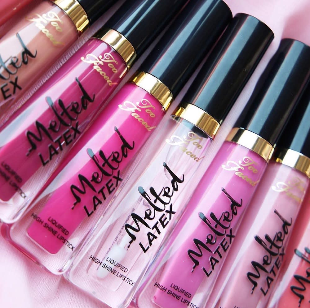 Here’s how to get Too Faced’s Melted Latex lipsticks for less than a medium-sized pizza