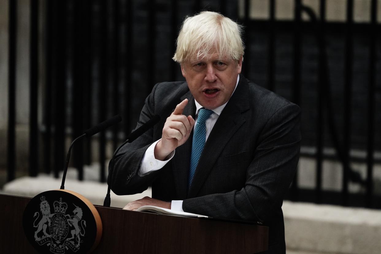 Boris Johnson took more than £18,000 as a severance payment when he resigned as prime minister (PA Archive)