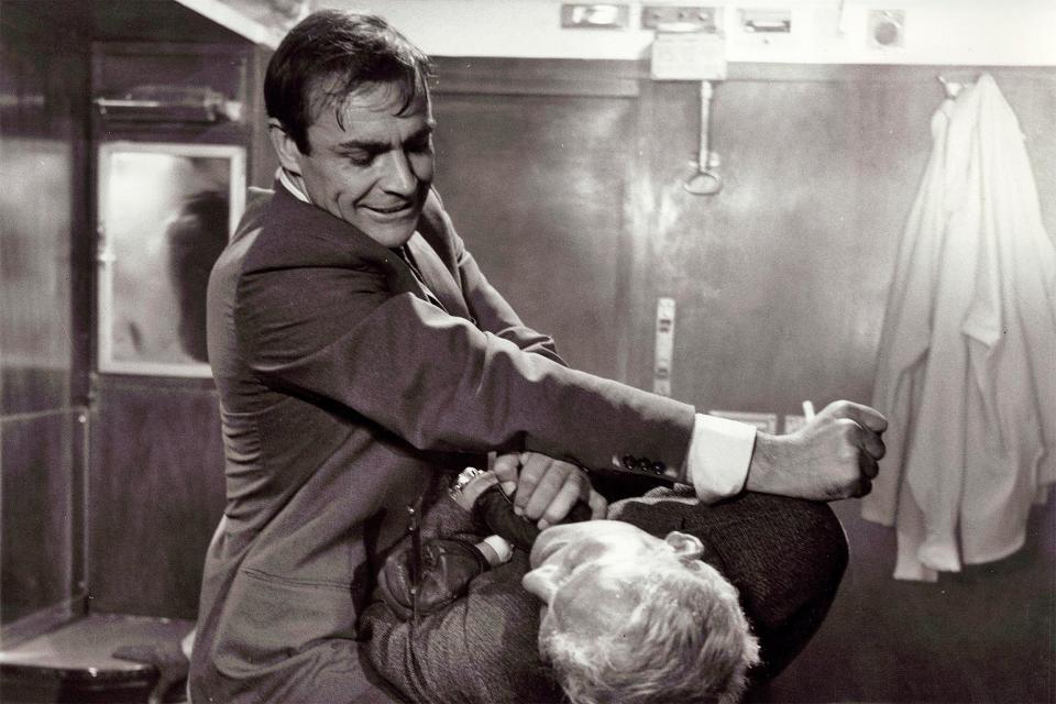 6. Train fight, <em>From Russia with Love</em> (1963)