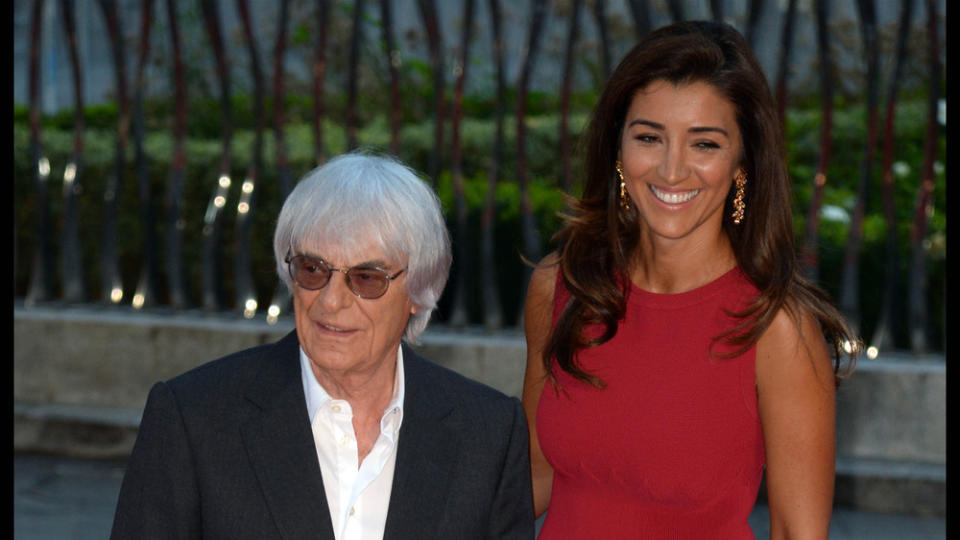 Bernie Ecclestone ist in dritter Ehe glücklich mit der Brasilianerin Fabiana Flosi verheiratet