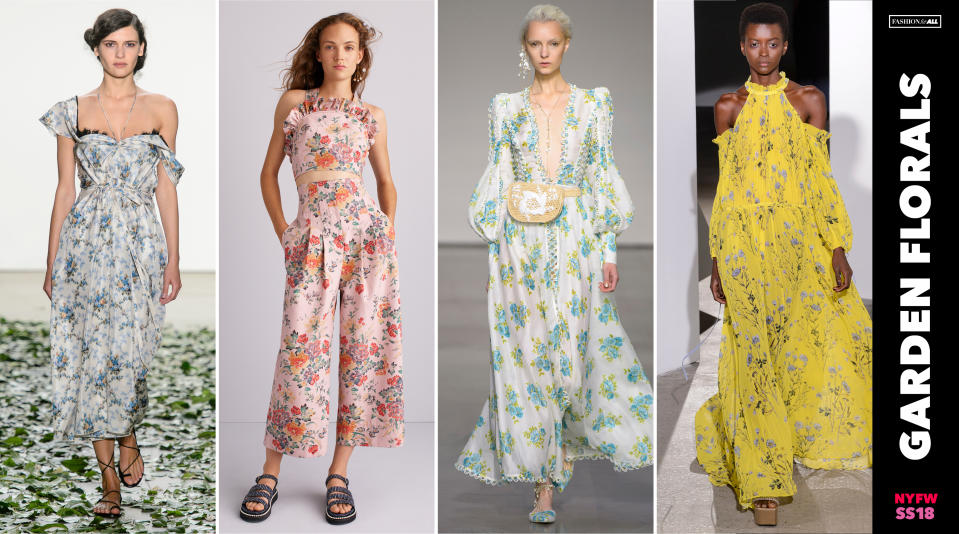 <p><i>The verdict is in, and florals are not going anywhere. Beautiful, whimsical floral printed dresses and jumpsuits tailor-made for a garden party will remain a springtime wardrobe staple. (Photo: ImaxTree) </i></p>