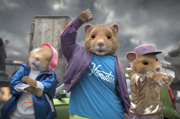 Kia dancing hamster