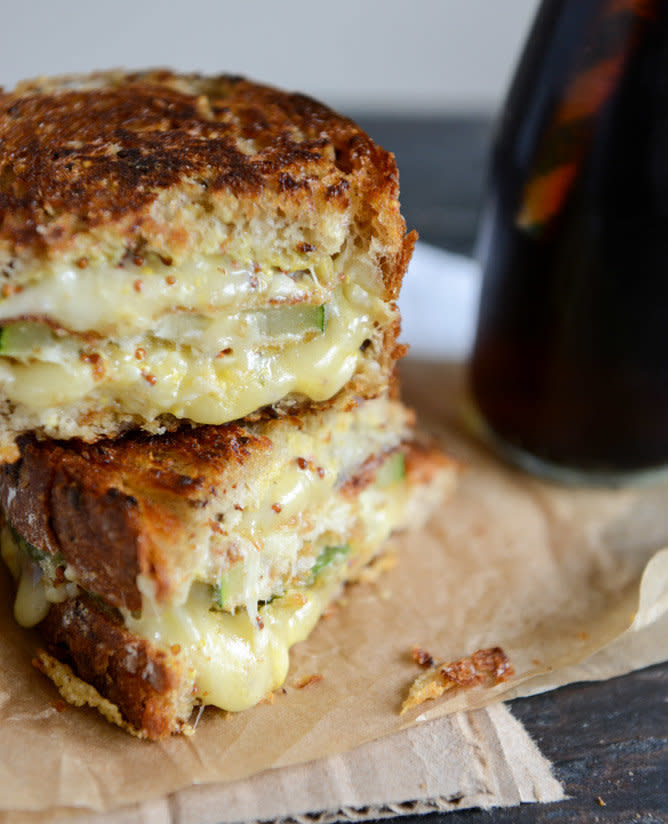 <strong>Get the <a href="http://www.howsweeteats.com/2013/06/crispy-zucchini-grilled-cheese-with-dijon-horseradish-aioli/" target="_blank">Crispy Zucchini Grilled Cheese recipe</a> from How Sweet It Is</strong>