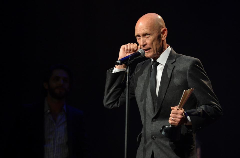 Michael Rhodes accepts the Bass Player of the Year Award at the 8th Annual ACM Honors at the Ryman Auditorium on September 9, 2014 in Nashville, Tennessee.