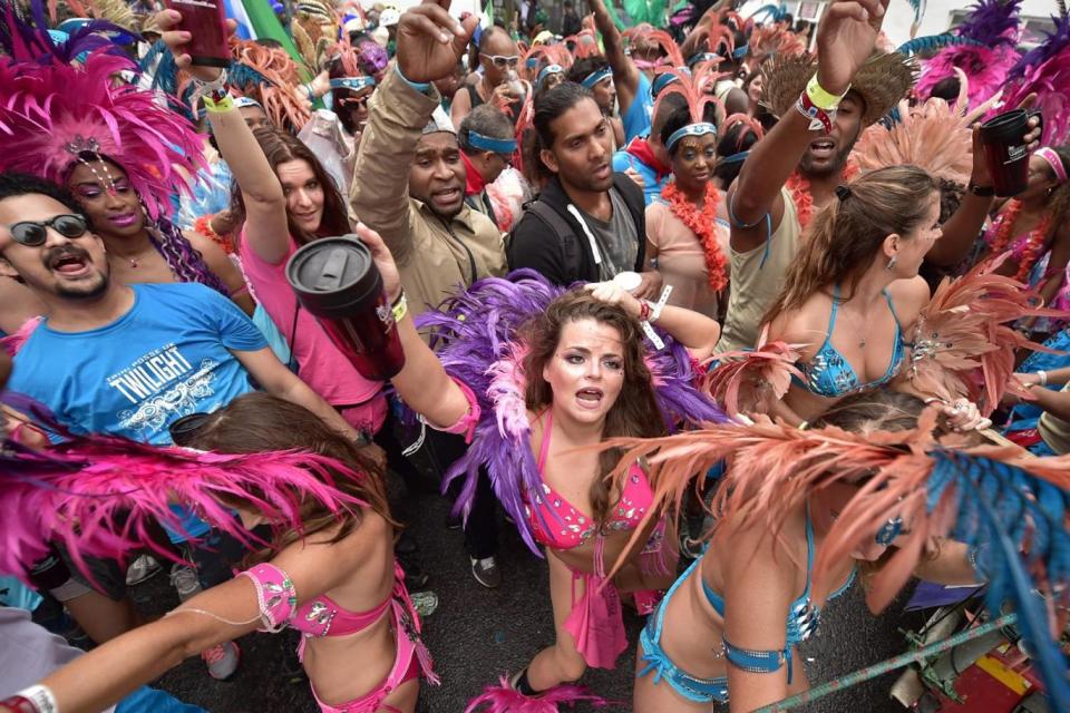 Revellers at last year's carnival (Leon Neal/AFP/Getty Images)