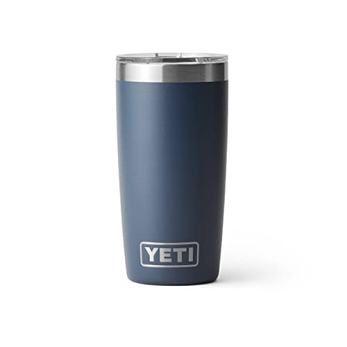 YETI Rambler 10 oz Tumbler, Stainless Steel, Vacuum Insulated with MagSlider Lid, Navy (Amazon / Amazon)