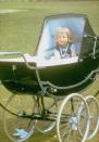 Family album picture of Lady Diana Spencer in her baby carriage at Park House, Sandringham, Norfolk in 1962. (AP Photo/ho)