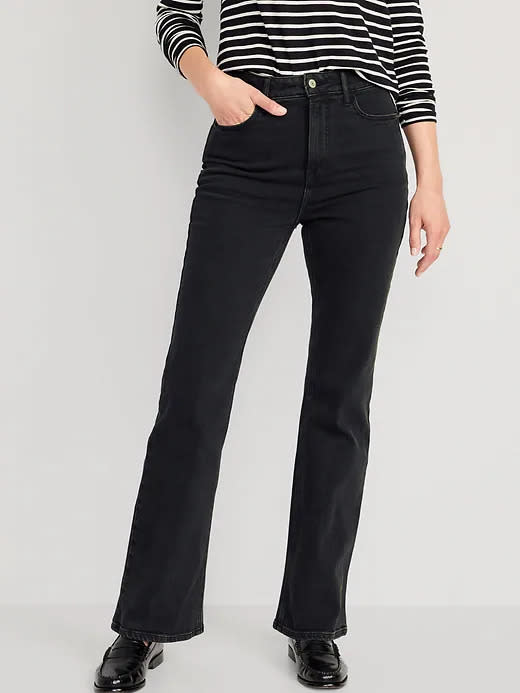 Higher High-Waisted Flare Jeans. Image via Old Navy.