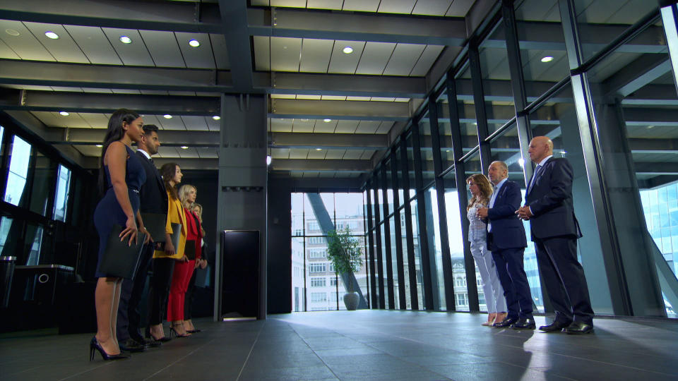 The Leadenhall Building is where Lord Sugar, Karren and Claude tell the candidates which business professionals will put them through their paces as they prepare to face some tough questions about their business plans