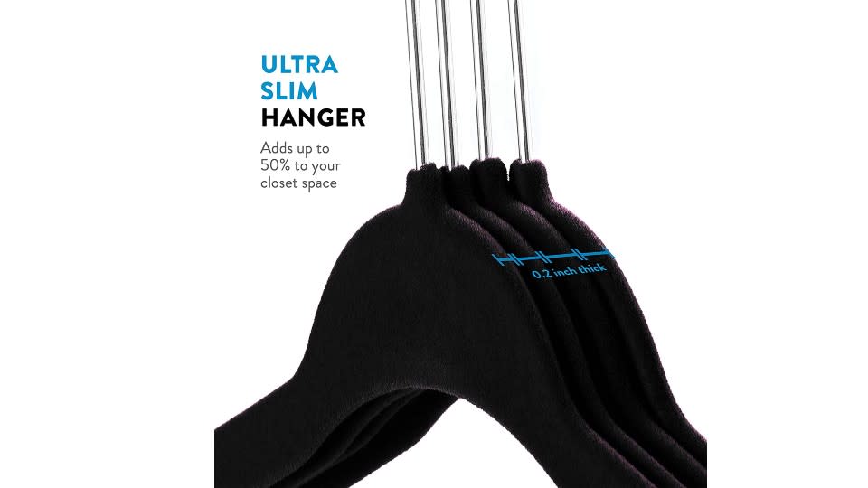 Zober Non-Slip Velvet Hangers (50-pack)