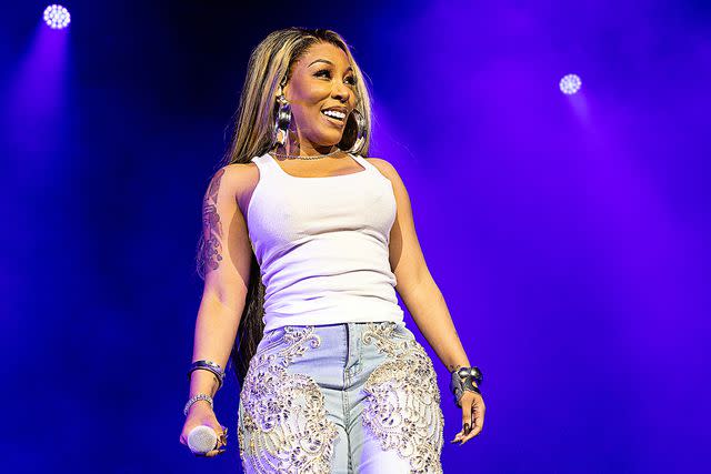 <p>Jeff Hahne/Getty</p> Country singer K. Michelle, a.k.a. Puddin