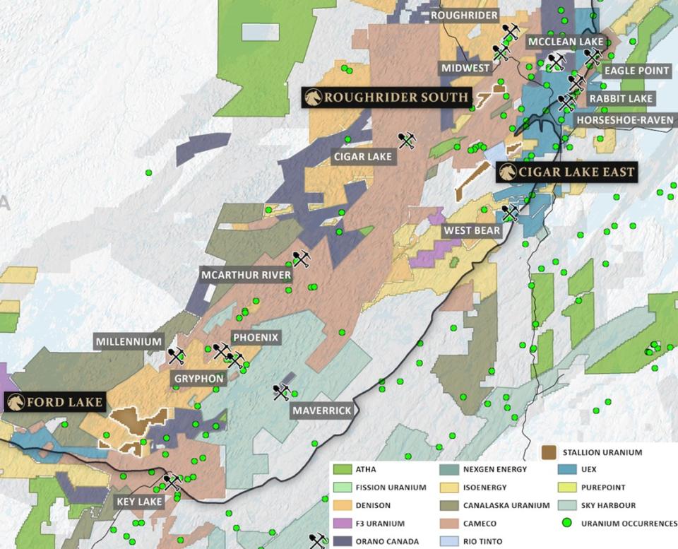 Figure 1 – Stallion Uranium’s Eastern Basin Projects