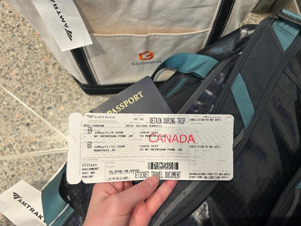 Passengers heading to Canada will need a physical ticket.