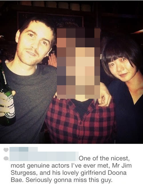 It's official: Bae Doo-na and Jim Sturgess dating