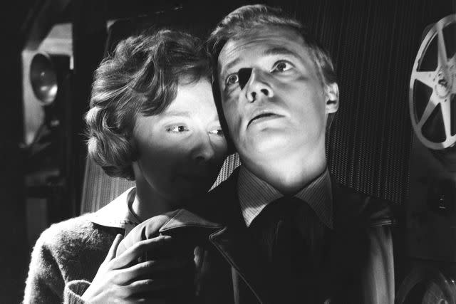 <p>Everett Collection</p> Anna Massey and Carl Boehm in 'Peeping Tom'