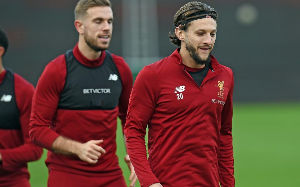 Adam Lallana at Liverpool training - Liverpool FC