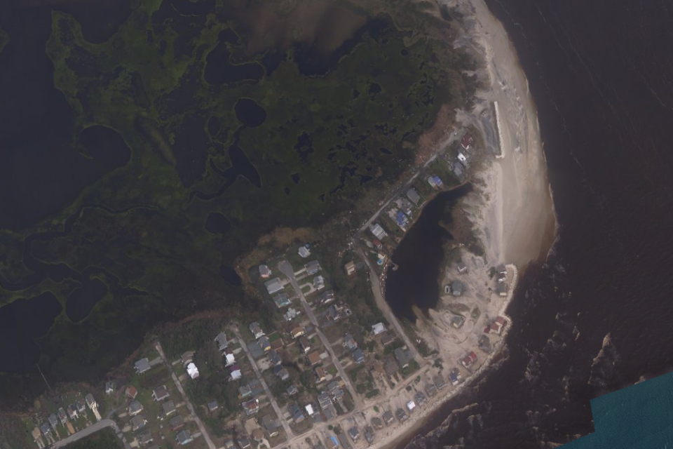 Significant erosion was seen to this headland (National Oceanic and Atmospheric Administration)