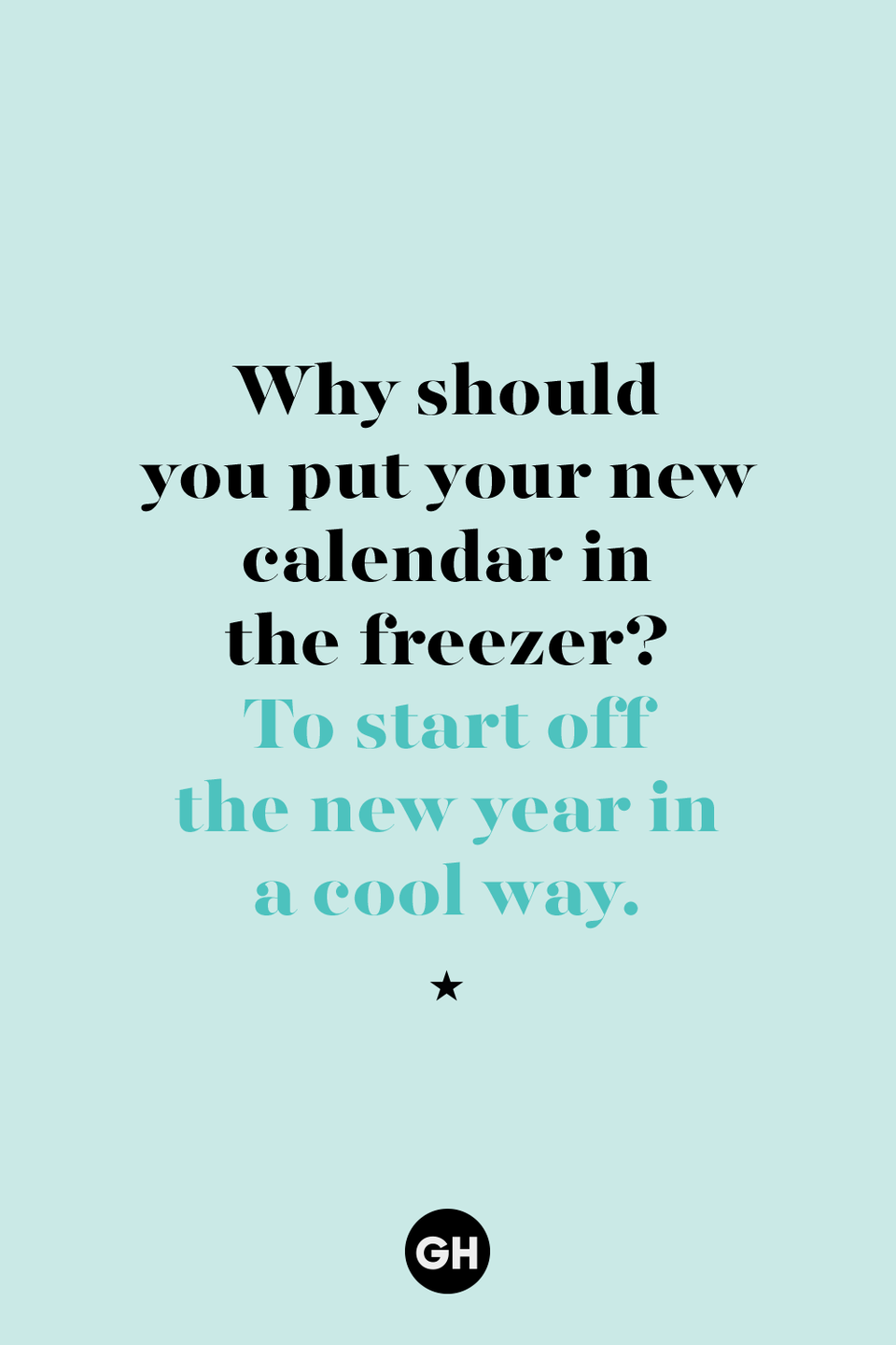 new years joke calendar