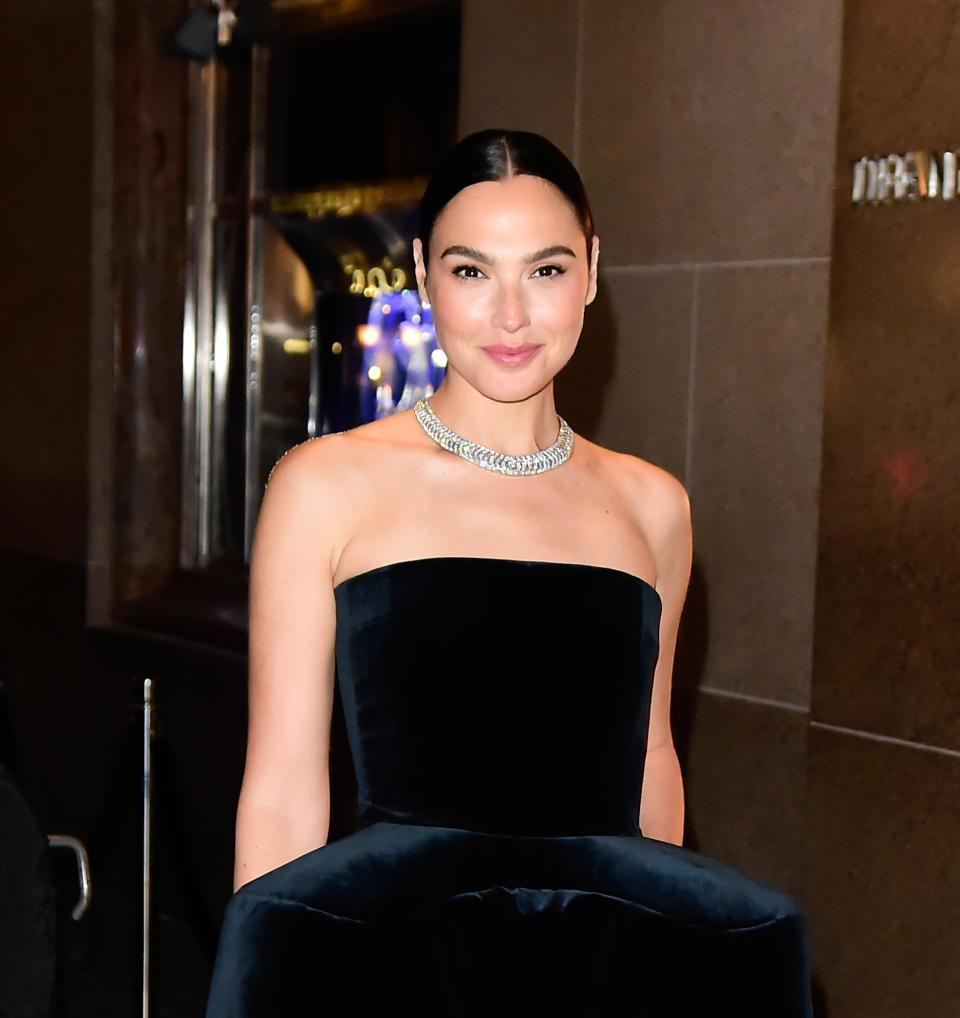 NEW YORK, NEW YORK - APRIL 27: Gal Gadot attends as Tiffany & Co. Celebrates the reopening of NYC Flagship store,  on April 27, 2023 in New York City. (Photo by Raymond Hall/GC Images)