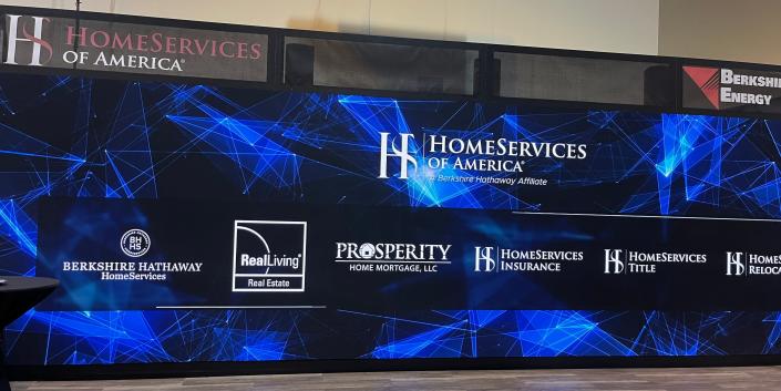 Berkshire Hathaway HomeServices stand at the annual meeting.