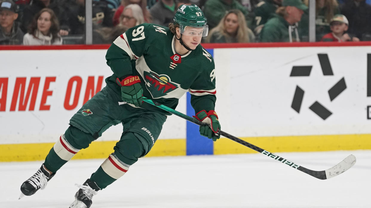 Minnesota Wild star Kirill Kaprizov is reportedly mired in a frightening situation regarding his mandatory military service requirements in Russia. (Photo via USA TODAY Sports)