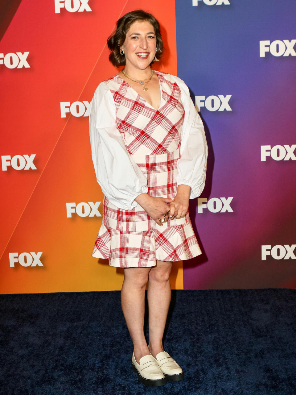 Mayim Bialik at the 2022 Fox Upfront