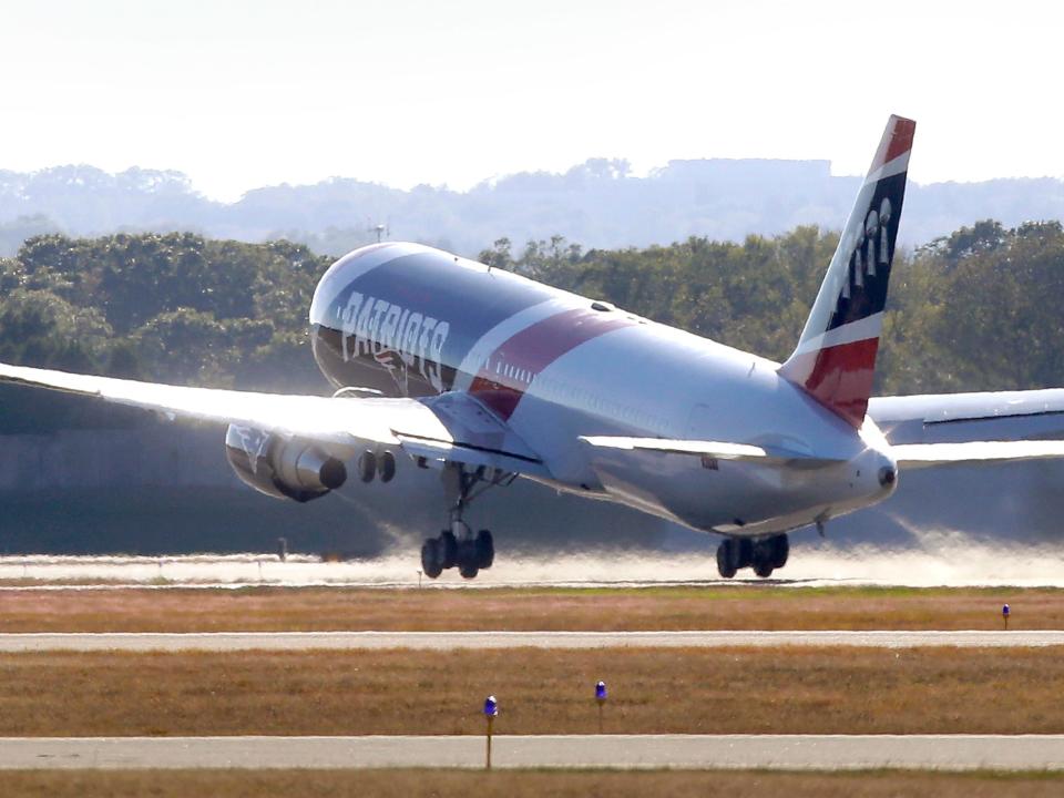 New England Patriots Boeing 767``