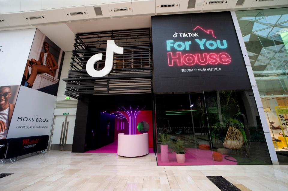 A new TikTok pop-up has opened at the Westfield centre in White City (Westfield)