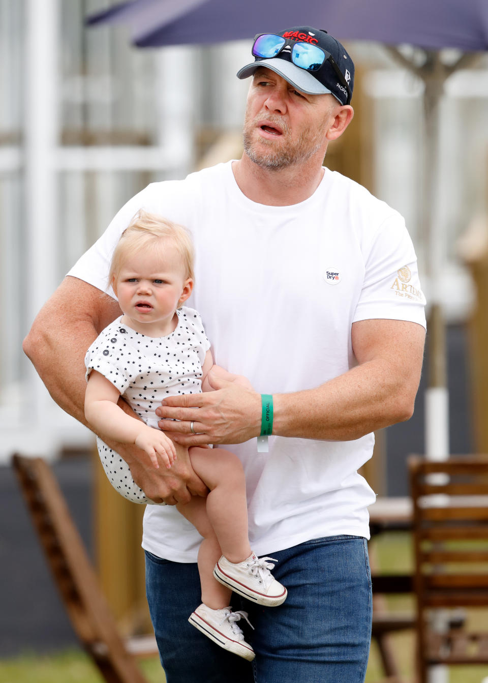 Zara's husband, Mike Tindall, was also at the horse riding vet alonside their two daughters, Mia and Lena. Photo: Getty Images 