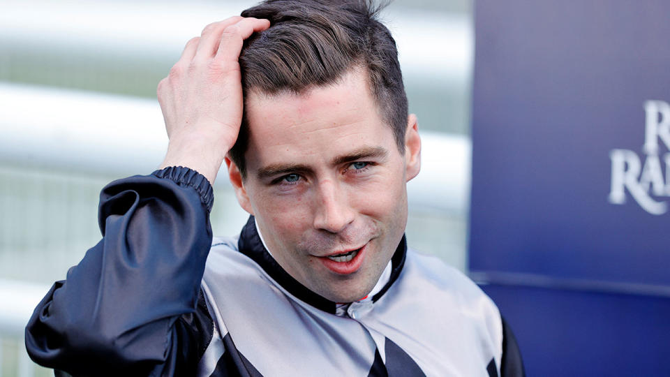 Seen here, jockey Adam Hyeronimus was found guilty of a multitude of betting offences.