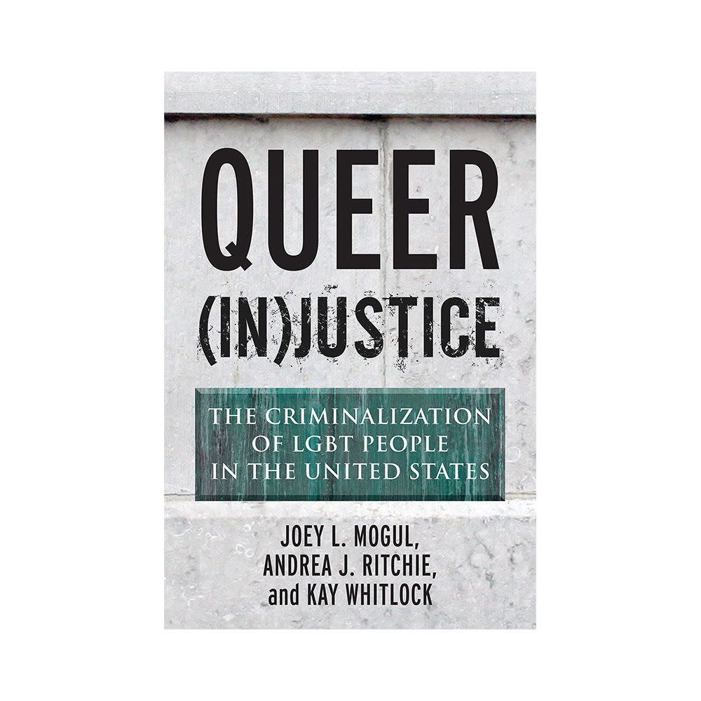 <p><a href="https://go.redirectingat.com?id=74968X1596630&url=https%3A%2F%2Fbookshop.org%2Fbooks%2Fqueer-in-justice-the-criminalization-of-lgbt-people-in-the-united-states%2F9780807051153&sref=https%3A%2F%2Fwww.elle.com%2Fculture%2Fbooks%2Fg36792380%2Flgbtq-books-pride-month%2F" rel="nofollow noopener" target="_blank" data-ylk="slk:Shop Now;elm:context_link;itc:0;sec:content-canvas" class="link rapid-noclick-resp">Shop Now</a></p><p><i>Queer (In)Justice: The Criminalization of LGBT People in the United States</i> by Joey Mogul, Andrea J. Ritchie, and Kay Whitlock</p><p>bookshop.org</p><p>$18.60</p>