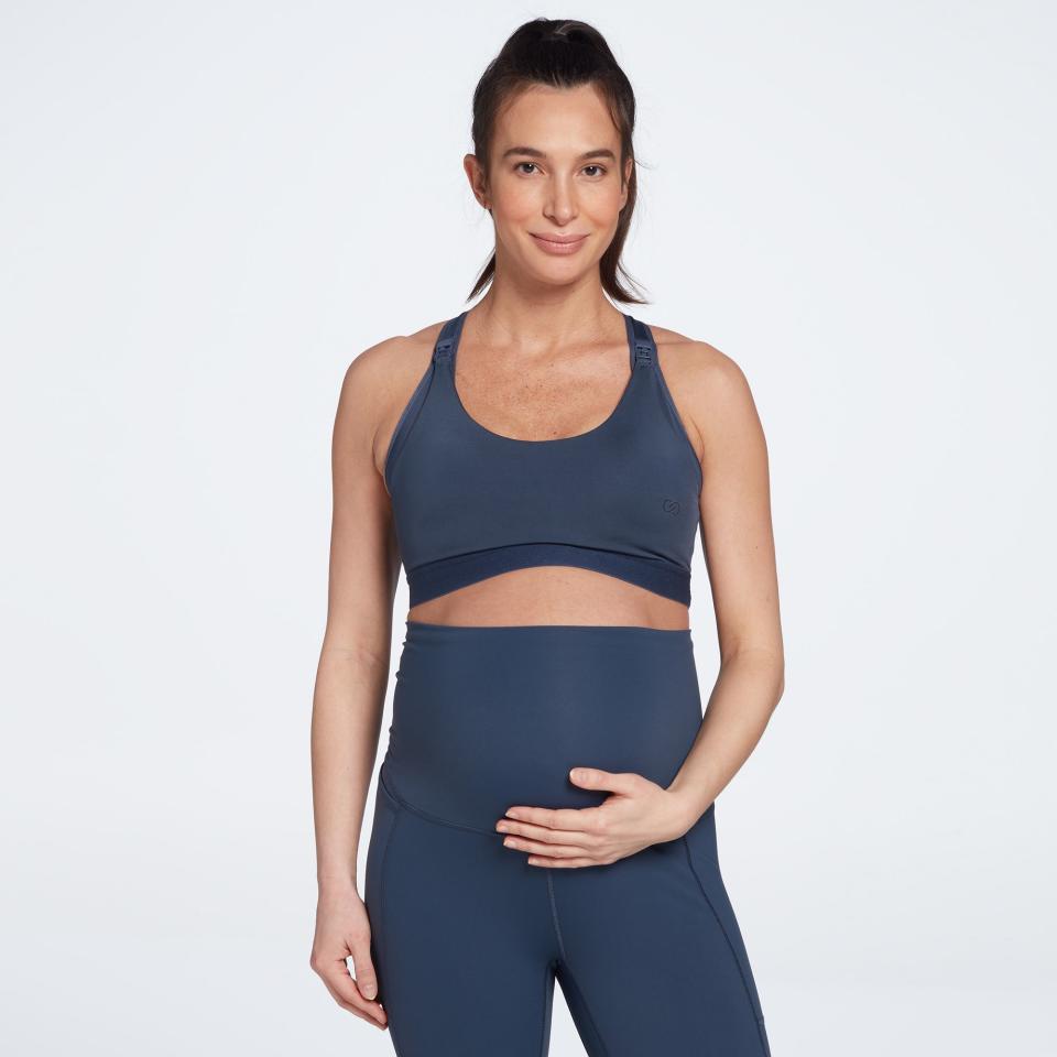 <p><a href="https://go.redirectingat.com?id=74968X1596630&url=https%3A%2F%2Fwww.dickssportinggoods.com%2Fp%2Fcalia-womens-maternity-sports-bra-22ca2wclmtrntybrxwaa%2F22ca2wclmtrntybrxwaa&sref=https%3A%2F%2Fwww.womenshealthmag.com%2Ffitness%2Fg43806705%2Fbest-nursing-sports-bras%2F" rel="nofollow noopener" target="_blank" data-ylk="slk:Shop Now;elm:context_link;itc:0;sec:content-canvas" class="link ">Shop Now</a></p><p>Women's Maternity Sports Bra</p><p>$50.00</p><p>dickssportinggoods.com</p>