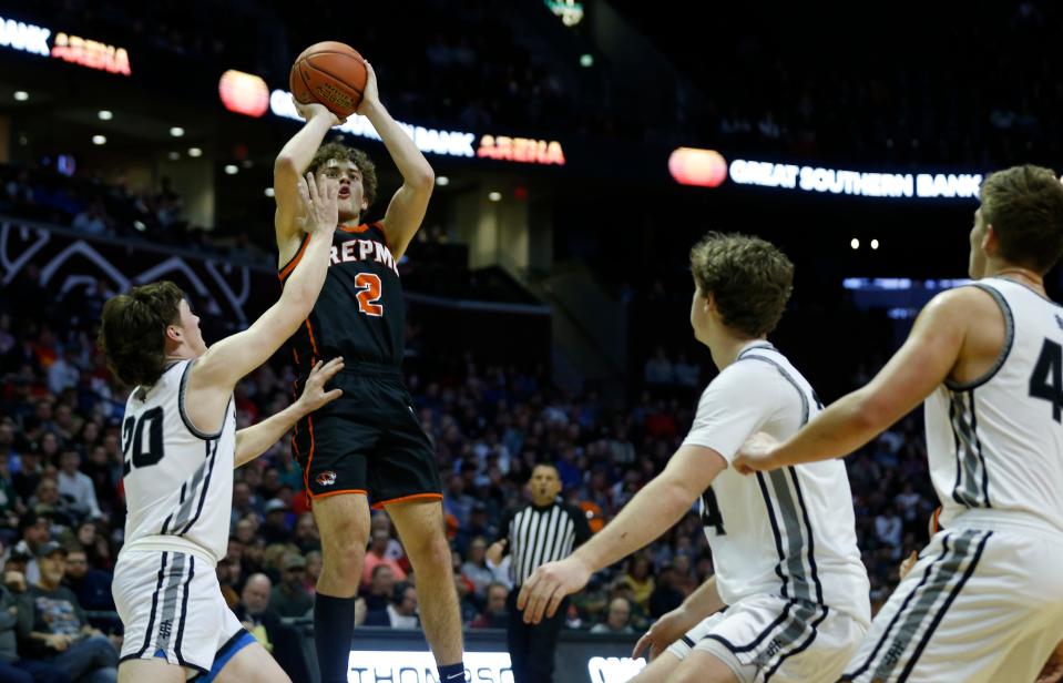 The Sparta Trojans took on the Republic Tigers in the Blue Division championship game of the 77th annual Blue & Gold Tournament at Great Southern Bank Arena on Thursday., Dec. 29, 2022.