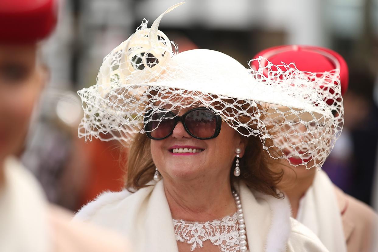 Gina Rinehart attends the Emirates Marquee on Melbourne Cup Day at Flemington Racecourse