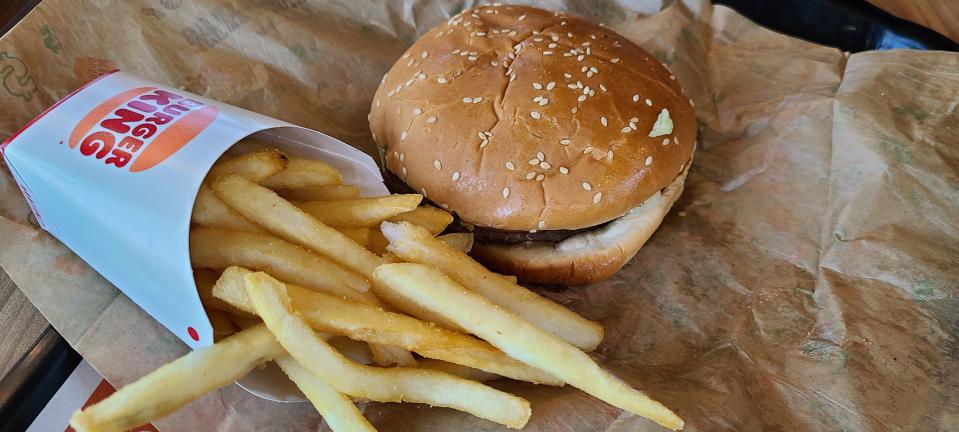 Burger King's Whopper meal had aesthetically pleasing fries.