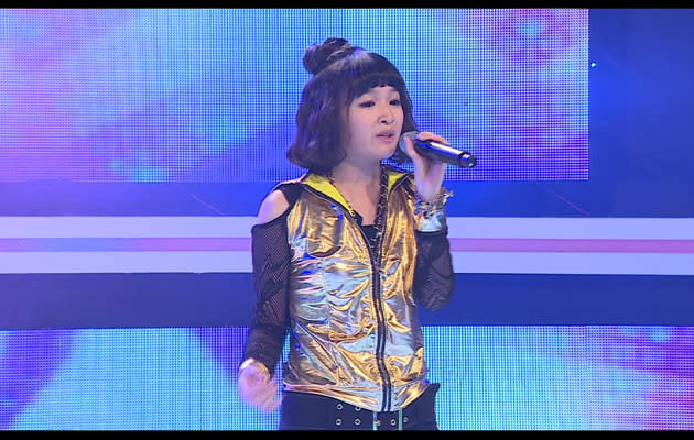 Anthea performed a Jessie J song with a new image which she was uncomfortable with (Photo courtesy of Channel M)