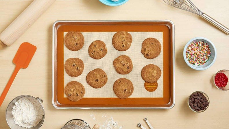 Silpat mats can protect your trays—and cookies—from burning.