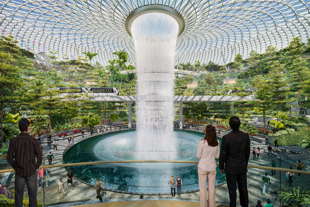 Singapore Changi Airport's new terminal is dazzling