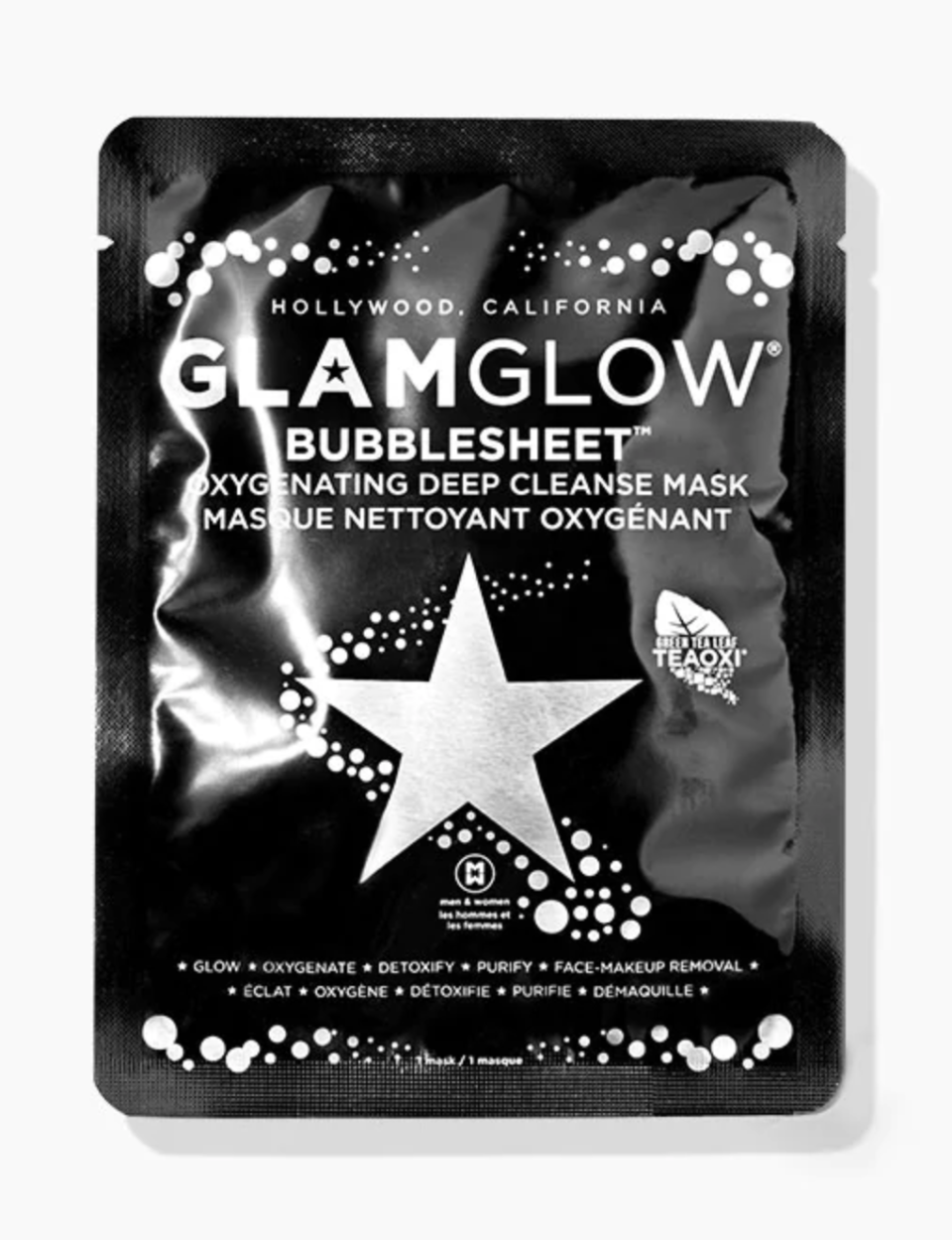 Glamglow Bubblesheet sheet mask. Image via Glamglow.