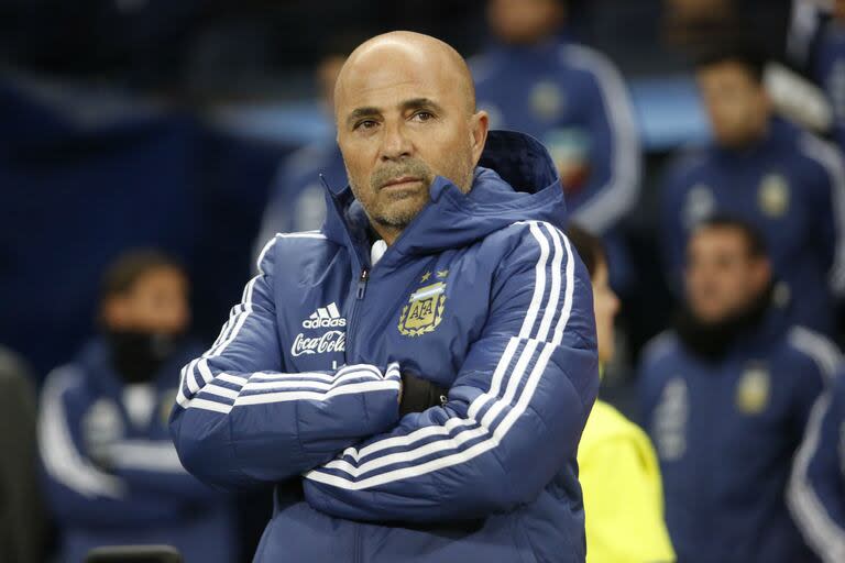 Jorge Sampaoli, durante su etapa como entrenador de la selección argentina