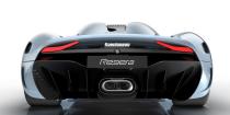 <p>That big pipe isn't actually the exhaust. The two fins jutting out of the diffuser and located on either side of the pipe are <a href="https://www.roadandtrack.com/car-shows/geneva-auto-show/news/a25167/koenigsegg-regera-hypercar-first-look-details/" rel="nofollow noopener" target="_blank" data-ylk="slk:the Regera;elm:context_link;itc:0;sec:content-canvas" class="link ">the Regera</a>'s exhaust tips. <a href="http://koenigsegg.com/regera/" rel="nofollow noopener" target="_blank" data-ylk="slk:Koenigsegg worked with Akrapovic;elm:context_link;itc:0;sec:content-canvas" class="link ">Koenigsegg worked with Akrapovic</a> to create this unique "fish tail" exhaust system that uses the flow of the exhaust to increase the car's downforce.</p>