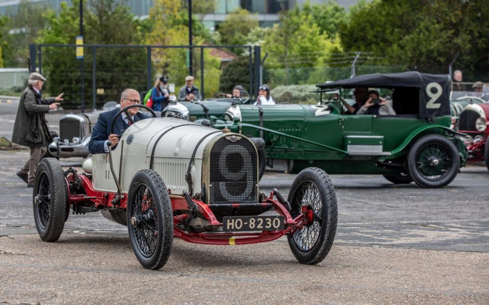 Bentley Drivers Club celebration of the first race win 100 Years ago of a Bentley at Brooklands on 16 May 1921 - Jeff Gilbert