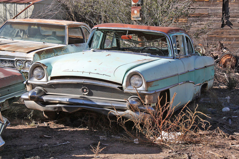 <p>How’s this for an oddity? It’s a 1956 Clipper Custom. For one year only Clipper ceased being a Packard and became a marque in its own right. This was a conscious decision to prevent the entry-level car from damaging Packard’s image as a luxury car brand. </p><p>But the plug was pulled at the end of the year when Packard’s Detroit factory closed. Only 18,482 Clippers were sold, 8708 being four-door Customs like this.</p>