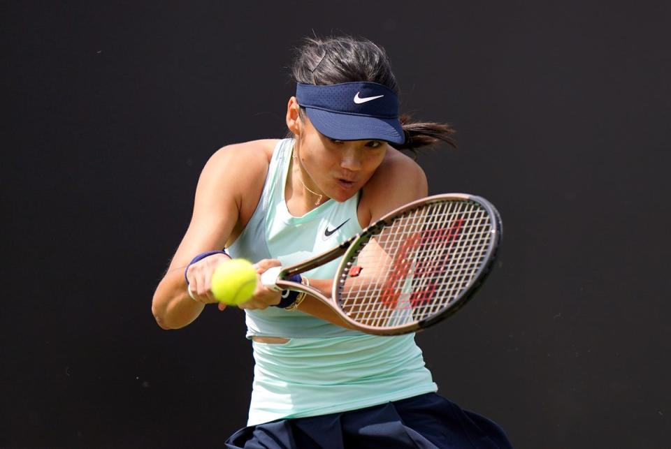 Emma Raducanu fell at the first hurdle at the National Bank Open in Toronto (Tim Goode/PA) (PA Wire)